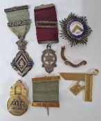 A collection of Masonic memorabilia for Bro. George Helmore Jones, to include two silver medals: '