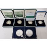 Commemorative Silver proof coins, to include Isambard Kingdom Brunel 'The Man' and 'His