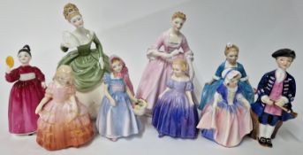 A collection of Royal Doulton figurines, to include Marie, Soiree, Wendy, Dinky Do, etc, together