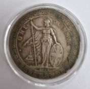 A 1912 Great Britain Trade Dollar.