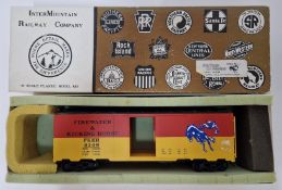 Inter Mountain Railway Company, a boxed O-gauge Firewater & Kicking Horse Trailer, F&KH 4148.