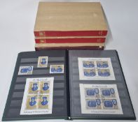 Four albums of Churchill centenary stamps, to include stamps from different countries.