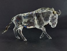 Swarovski Crystal Glass, 'Gnu', boxed.
