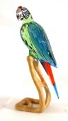 Swarovski Crystal Glass, Paradise Birds - Macaw, boxed.