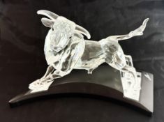 Swarovski Crystal Glass, Bull Stier - Limited Edition 07817/10000, with certificate of authenticity,