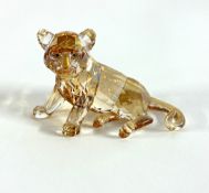 Swarovski Crystal Glass, Annual Edition 2010 - Companion Tiger Cub, boxed.