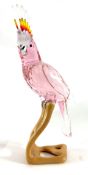 Swarovski Crystal Glass, Paradise Birds - Cockatoo, boxed.