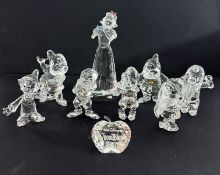 Swarovski Crystal Glass, Disney 'Snow White and The Seven Dwarfs', boxed.