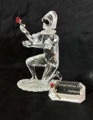 Swarovski Crystal Glass, Masquerade - Harlequin - 2001, boxed.