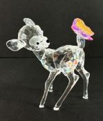 Swarovski Crystal Glass, Disney - Bambi Series - Bambi, boxed.