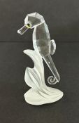 Swarovski Crystal Glass, 'Seahorse', boxed.