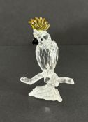 Swarovski Crystal Glass, 'Cockatoo', boxed.