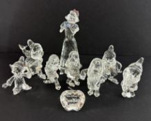 Swarovski Crystal Glass, Disney - Snow White and The Seven Dwarfs, no box.