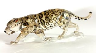 Swarovski Crystal Glass, Jaguar, not boxed.