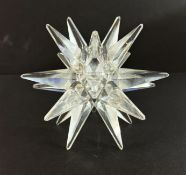 Swarovski Crystal Glass, Candle holder - Star, boxed.