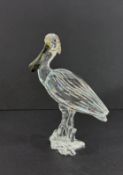 Swarovski Crystal Glass, Spoonbill, boxed.
