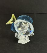 Swarovski Crystal Glass, Tang Fish - Blue - 2007, boxed.