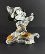 Swarovski Crystal Glass, Disney - Sorcerer Mickey - 2009, no box.
