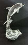 Swarovski Crystal Glass, 'Dolphin Maxi', boxed.