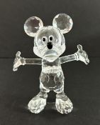 Swarovski Crystal Glass, Disney Showcase Collection - Mickey Mouse, boxed.
