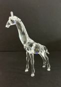 Swarovski Crystal Glass, 'Giraffe Baby', boxed.