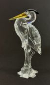 Swarovski Crystal Glass, Heron, no box.