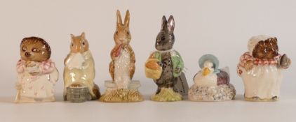 A collection of Beswick Beatrix Potter BP3 to include Little Black Rabbit, Chippy Hackee, Fierce Bad