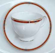Wedgwood Colorado tea and dinner ware to include - 6 tea cups & saucers, milk jug, sugar bowl,