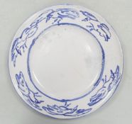 Lise B. Moorcroft Central School of Art & Design Tin Glazed Geese Design. Diameter: 45.5cm