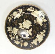 Wedgwood, Black Tonquin Dinner Plate. Diameter: 28cm