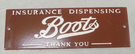 Enamel advertising sign 