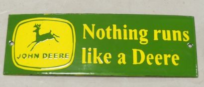 Enamel advertising sign 