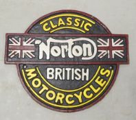 Cast Iron advertising sign 