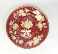 Wedgwood, Ruby Tonquin Dinner Plate. Diameter: 28cm