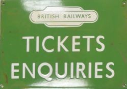 Enamel advertising sign 