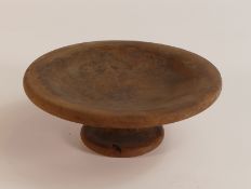 Roman Footed Redware Pottery bowl. Height: 5.9cm Width: 15cm