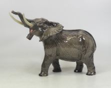 Beswick large elephant with outstretched trunk 998