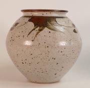 Derek Clarkson (1928-2013), Studio Pottery vase decorated with stylised foliate forms. Impressed