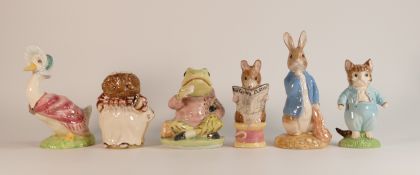 Royal Doulton Beswick 'Tom Kitten' and 'Jeremy Fisher', a pair of large gold edition limited edition