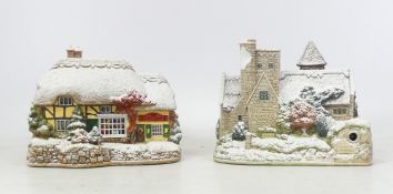 Lilliput Lane, Two Chritmas cottages Santa Grotto and Little Donkey at All Saints (2)