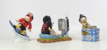 Robert Harrop Designs, Three small resin models of Gameboys, Bea Strong and Snowboarding (3)