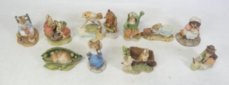 Border Fine Arts and F. Warne & Co., Eleven Resin Beatrix Potter Figures (11)
