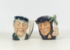 Royal Doulton, Small Character Jug The Mikado D6507 and Scramouche D6561 (2)