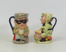 Royal Doulton, Toby JugsThe Judge and Thief D6988 and Leprechaun D6948 (2)