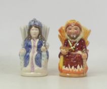Royal Doulton, Toby Jugs The Ice Queen D7071 and The Fire King D7070 (2)
