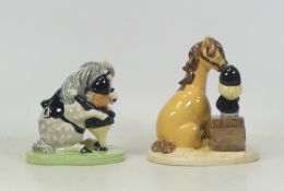 Royal Doulton, Two Norman Thelwell Ice Cream Treat NT12 and Hell Find You NT9. Both boxed with