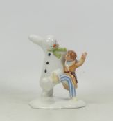 Royal Doulton, Snowman Tableau Figure Snowman James Dancing in The Snow. Height: 14cm