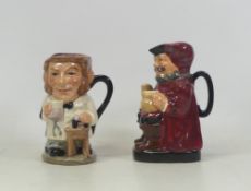 Royal Doulton, Double Sided Toby Jug Dr Jekyll and Mr Hyde D7024 and Falstaff (2)