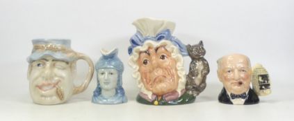 Royal Doulton, Collection of Character Jugs Cook and Cheshire Cat D6942, Intermediate Joh Barleycorn