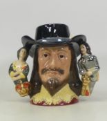 Royal Doulton, Large Twin Handled Character Jug King Charles I D6917. Limited edition with cert.